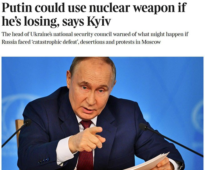 Путин может применить ядерное оружие, если увидит, что проигрывает
